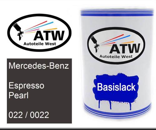 Mercedes-Benz, Espresso Pearl, 022 / 0022: 500ml Lackdose, von ATW Autoteile West.